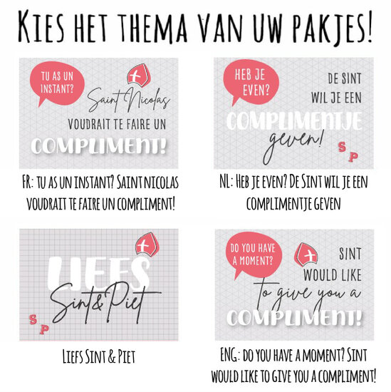 Sintpakket 11 (min. 25 stuks)