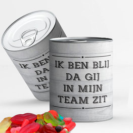 Snoepblik: ik ben blij dat gij in mijn team zit