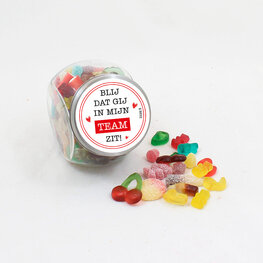 Blij dat gij in mijn team zit - snoeppot - S