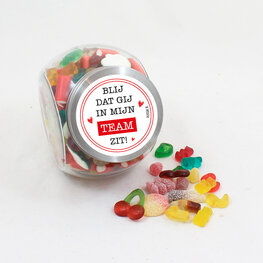 Blij dat gij in mijn team zit - snoeppot - M