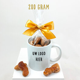 Mok met 200 gram zeevruchten